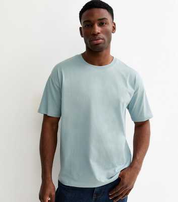 Blue Oversized Short Sleeve T-Shirt