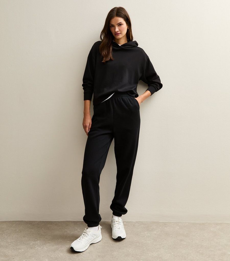Tall Black Cuffed Joggers