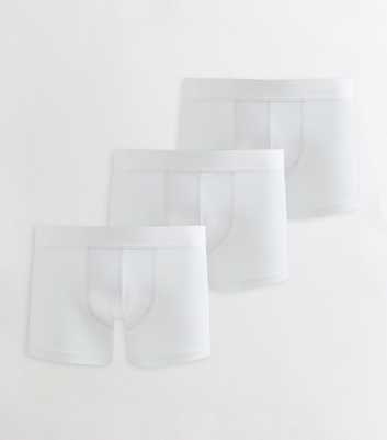 Mens Pack Of 3 White Boxers