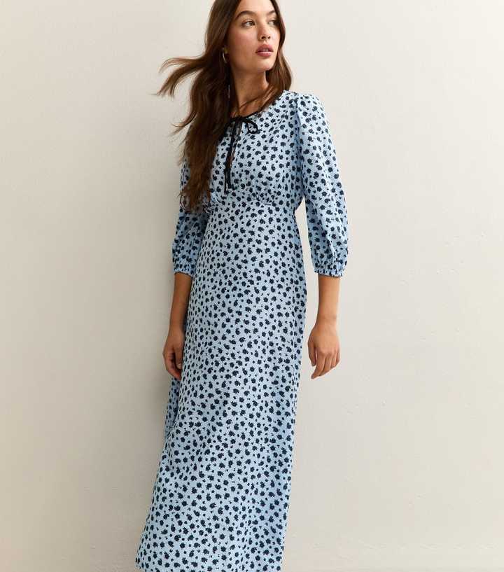blue ditsy midi dress Mini Dress Catalina - Light Blue | Spring Collection main image 0