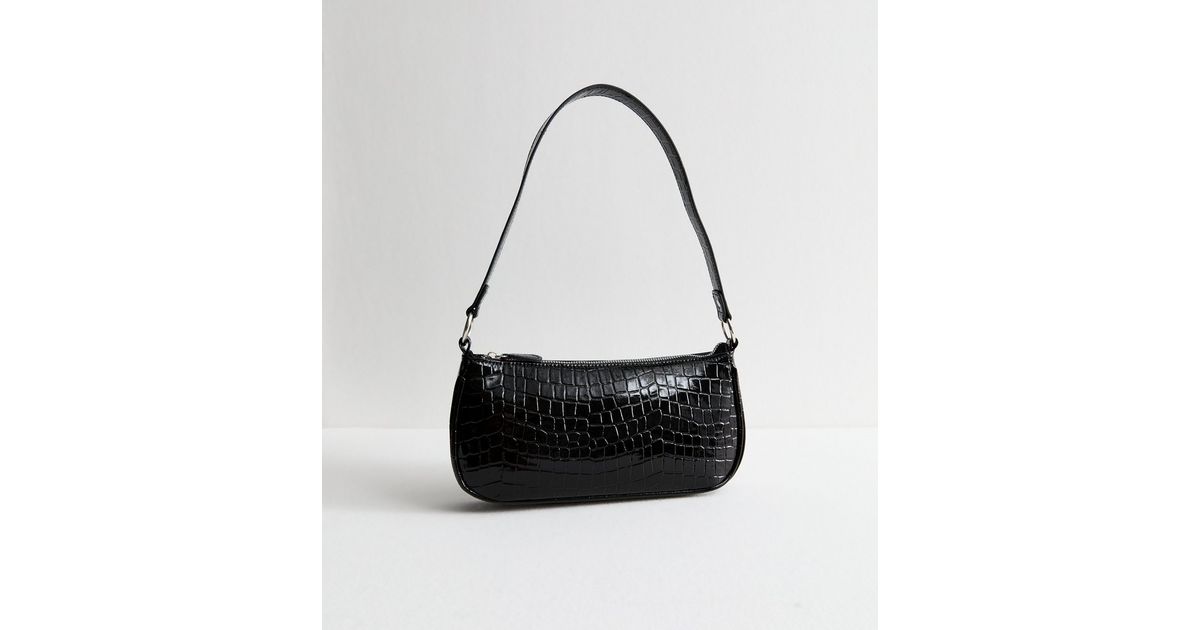 black-faux-leather-crocodile- 