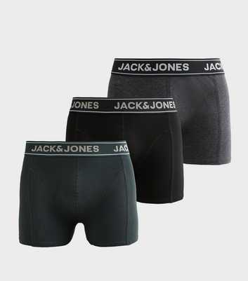 Jack & Jones Multicolour Pack of 3 Relaxed Boxer Trunks