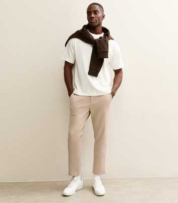 Jack & Jones Cream Structure Joggers