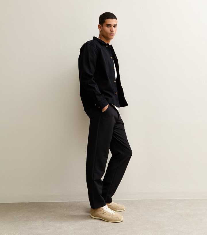 Jack & Jones Black Regular Drawstring Trousers