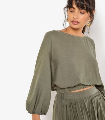 bubble hem top new look