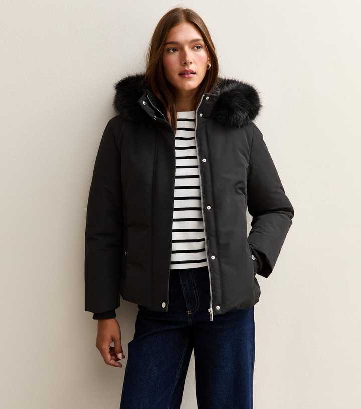 Premium Black Hooded Puffer Jacket