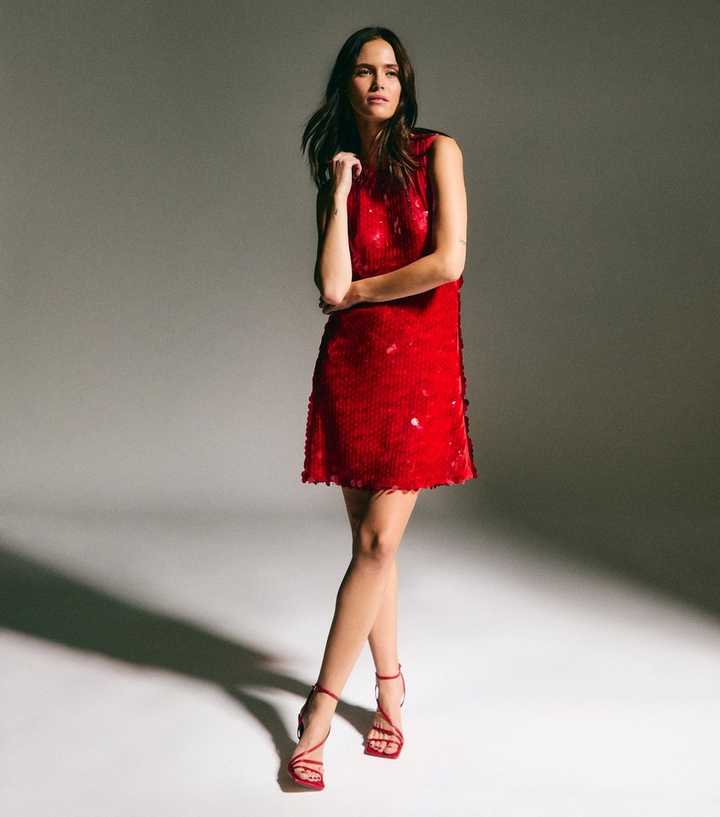 slim fit dress slacks Tala Sequin Dress