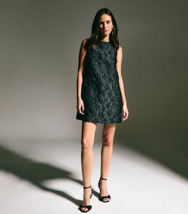 chinese dress ladies Puff Sleeve A-line Shift Mini Dress  English Factory