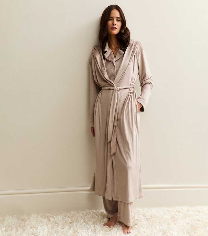 Mink Robe Lady Mink Velvet Robe | New Look