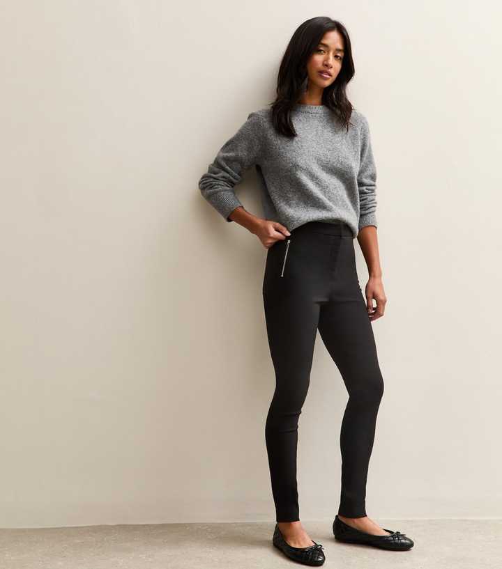 Petite Black Slim Leg Trousers