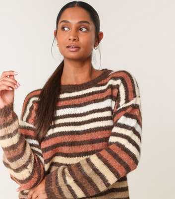 Blue Vanilla Brown Striped Jumper