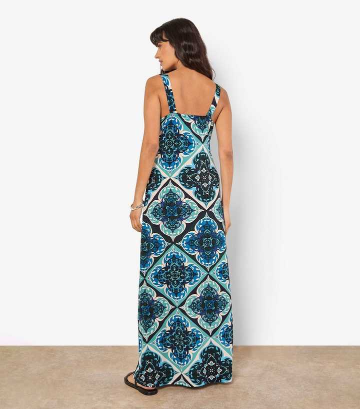 knee length dresses for ladies Valencia Tile Print Dress Creme Brulee / L main image 0