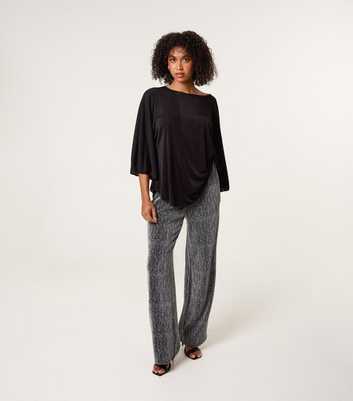 Blue Vanilla Silver Diamante Embellished Trousers