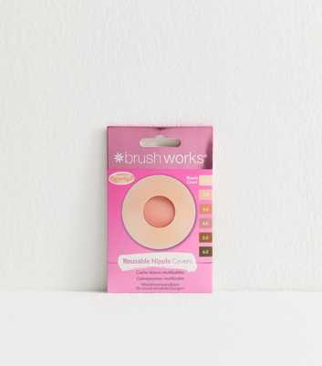 Brushworks Reusable Gel Nipple Covers Shade 2.0 Latte