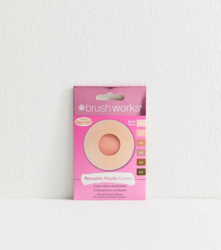 Brushworks Reusable Gel Nipple Covers Shade 2.0 Latte