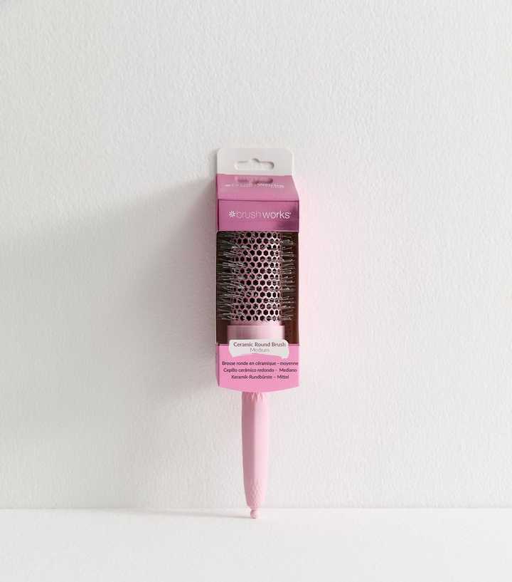 Brushworks Pink Medium Ceramic Round Hair Brush