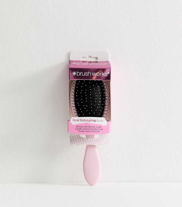 Brushworks Pink Oval Detangling Brush