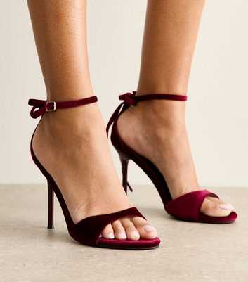 Public Desire Sunday Velvet Court Shoes