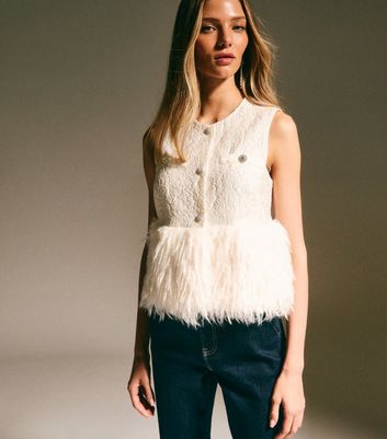 cream-faux-fur-hem-sleeveless-