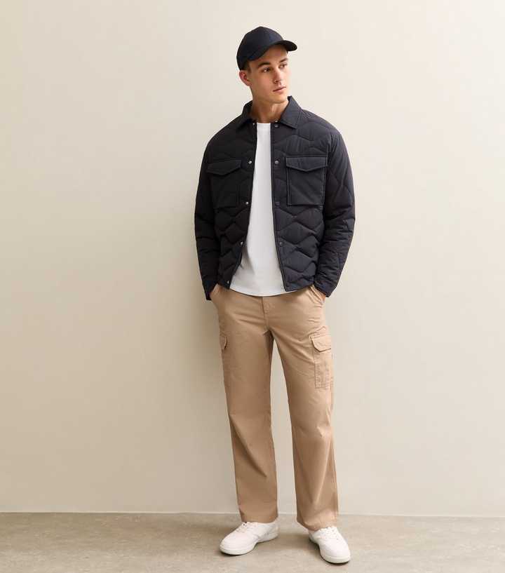 Tan Relaxed Cargo Trousers