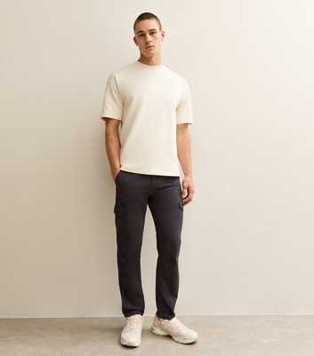 Dark Grey Slim Cargo Trousers