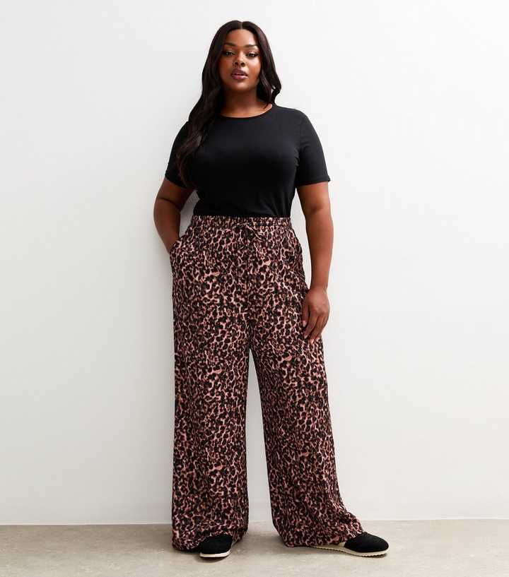 Brown Leopard Leopard Print Pjs New Look Brown Soft Touch Leopard