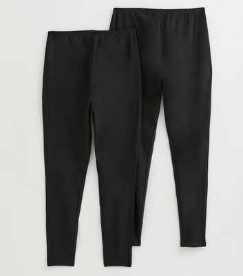 Maternity Pack Of 2 Black Leggings
