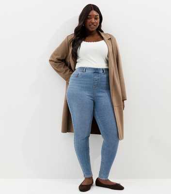 Curves Mid Blue Emilee Jeggings