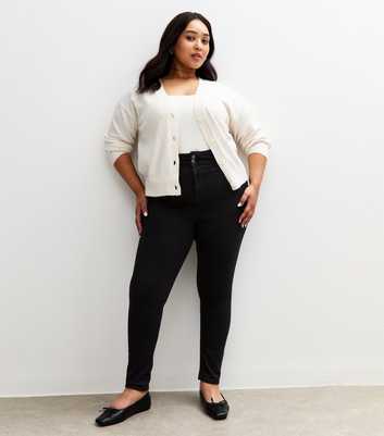 Curves Black Yazmin High Waisted Slim Leg Jeans