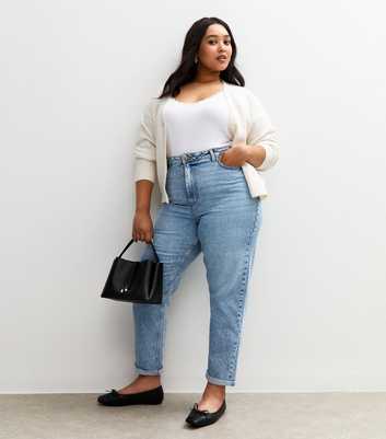 Curves Blue Mom Jeans