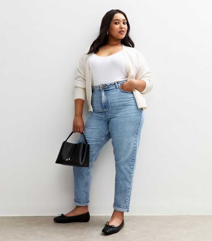 Curves Blue Mom Jeans