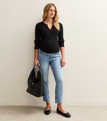 Maternity Light Blue Hannah Straight Leg Jeans