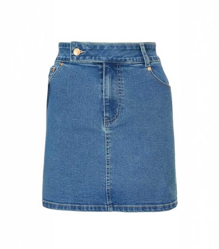 Clothing Quiz Denim Skirt QUIZ Blue Denim Mini Skirt New Look