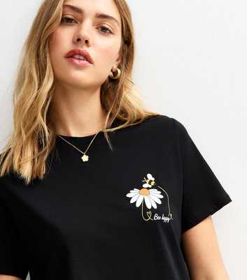 Black Bee Happy Relaxed T-Shirt