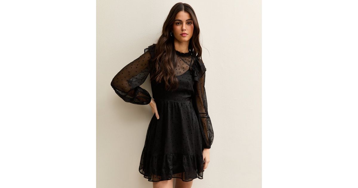 chinese dress ladies Rent Asos Design Lace Insert Belted Mini Dress With Button Detail In White