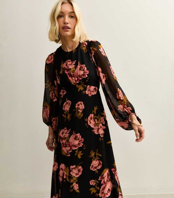 knee length dresses for ladies Farrow Long Sleeve Midi Dress