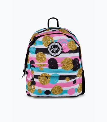 Hype Multicoloured Spots and Stripes Backpack