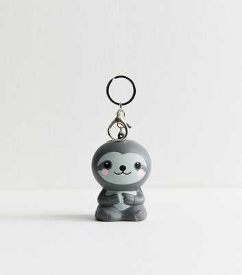 Grey Sloth Foam Keyring