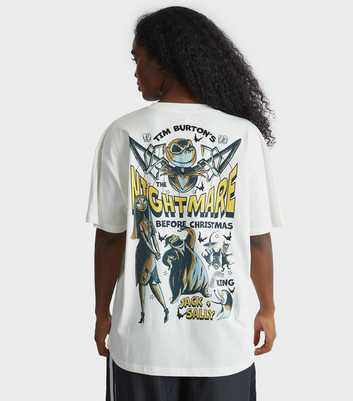 Skinnydip White Nightmare Before Christmas Poster Print T-Shirt