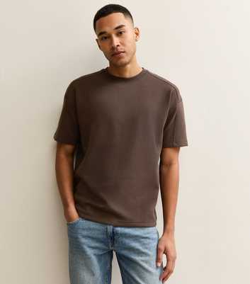 Dark Brown Oversized Short Sleeve T-Shirt