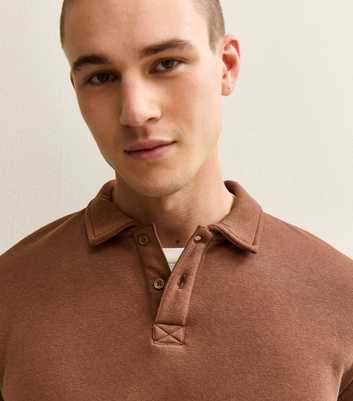 Rust Rugby Polo Relaxed Sweatshirt