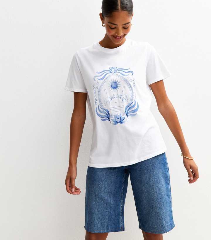 White Elephant Print T-Shirt
