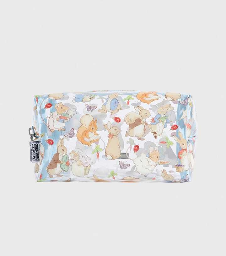 Skinnydip Blue Peter Rabbit Print Make Up Bag