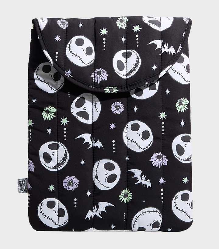 Skinnydip Black Nightmare Before Christmas Print Laptop Sleeve