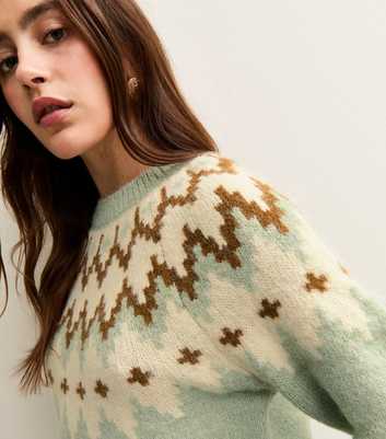 Mint Green Fairisle Jumper