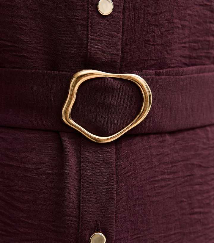 slim fit dress slacks Burgundy Satin Allura Midi Dress