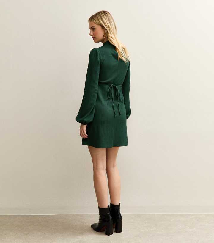 Green Keyhole Mini Dress | New Look