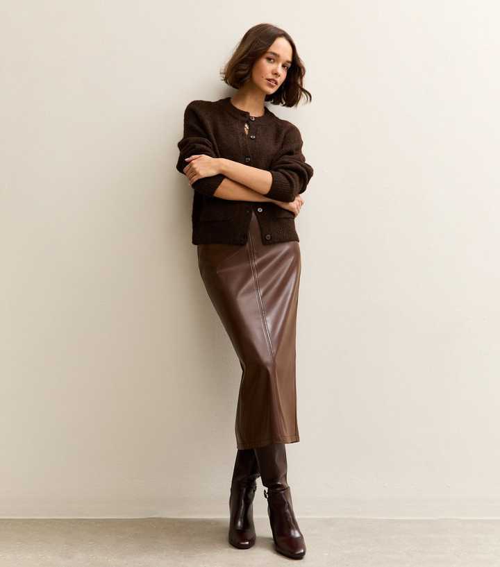 Jenna faux leather pencil skirt in black - Wolford