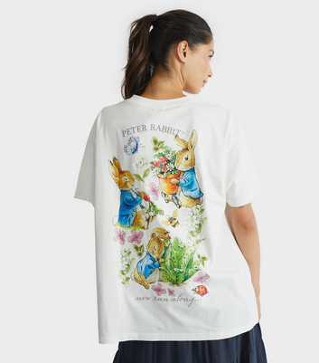Skinnydip White Peter Rabbit Print T-Shirt