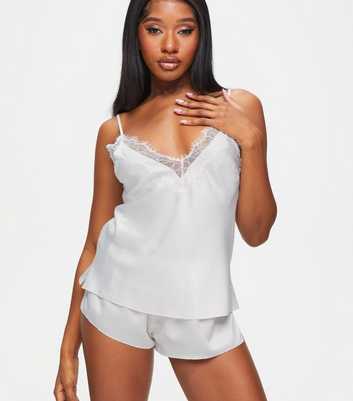 Ann Summers Ivory Cerise Cami Top and Shorts Set
